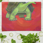 Kerstmis op rood theedoek (Gevouwen)