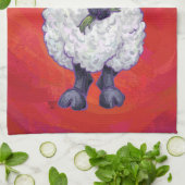 Kerstmis op rood theedoek (Gevouwen)