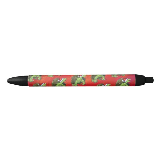 Kerstmis op rood zwarte inkt pen (Voorkant)