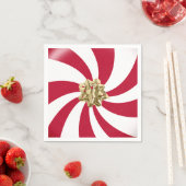 Kerstmis op Snoep Peppermint Servet (Insitu)