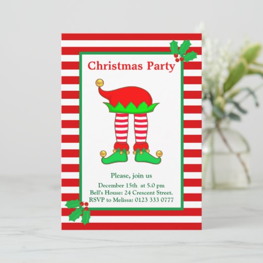 Kerstmis op uitnodiging van de Rode Witte Partij (Staand voorkant)