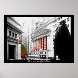 Kerstmis op Wall Street~poster Poster