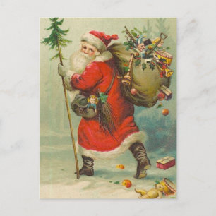 Kerstmis op weg naar postkaart