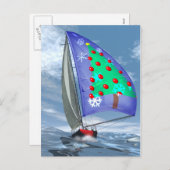 Kerstmis op zee feestdagenkaart (Voorkant / Achterkant)