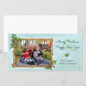 Kerstmis op zee op de Coast Starfish Splash Feestdagenkaart (Voorkant / Achterkant)