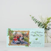 Kerstmis op zee op de Coast Starfish Splash Feestdagenkaart (Staand voorkant)