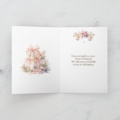 Kerstmis open haard Buren Feestdagen Kaart (Binnen)