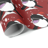 Kerstmis Orca Killer Whale Cadeaupapier (Rol Hoek)