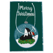 Kerstmis Orca Killer Whale Medium Cadeauzakje (Voorkant)