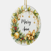 Kerstmis ornament met aangepaste naam (Rechts)