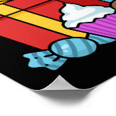 Kerstmis Otter Gift Kinder Zee Otter Poster (Hoek)