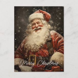 Kerstmis Oude Kerstman Kerstvakantie Feestdagenkaart