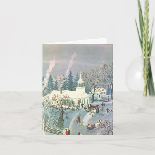 Kerstmis Oude Stijl Bedankt (Voorkant)