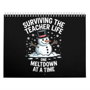 Kerstmis Overlevende Leraar Leven Ineenstorting Xm Kalender