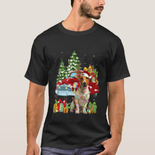 Kerstmis Pajama Jack Russell Terrier Dog en Red T-shirt