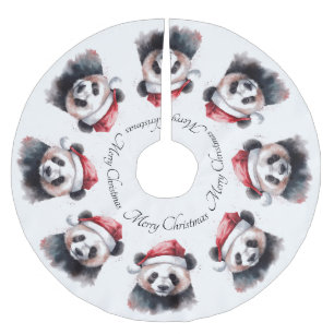 Kerstmis Panda, op maat gemaakt Kerstboom Rok