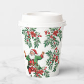 Kerstmis Papieren Bekers (Achterkant)