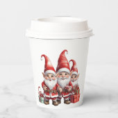 Kerstmis Papieren Bekers (Achterkant)