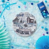 Kerstmis,  papieren bordje (Feest)