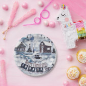 Kerstmis,  papieren bordje (Feest)