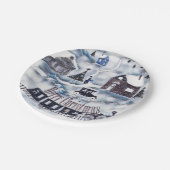 Kerstmis,  papieren bordje (Gekanteld)