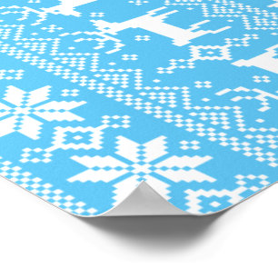 Kerstmis patroon 1 poster