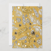 Kerstmis patroon, dennen sneeuw 6 bedankkaart (Voorkant)