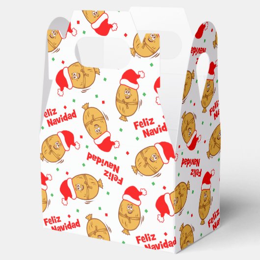 Kerstmis Pattern Bedankdoosjes (Geopend)