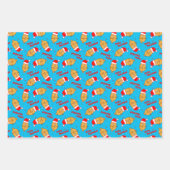 Kerstmis Pattern Inpakpapier Vel (Voorkant 3)