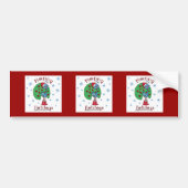 Kerstmis Peacock Bumpersticker (Voorkant)