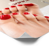 Kerstmis Pedicure Speciale Aanbieding Poster (Hoek)