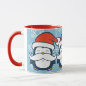 Kerstmis Penguin Mustache Trend Mok (Links)