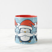 Kerstmis Penguin Mustache Trend Mok (Midden)