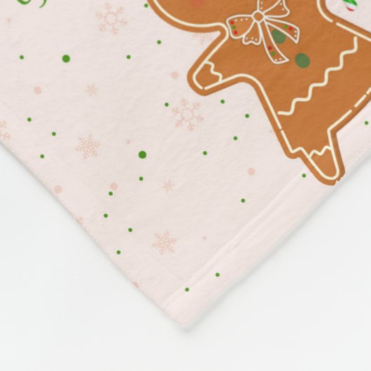 Kerstmis peperkoek Vrouw Fleece Deken (Hoek)