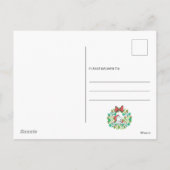 Kerstmis Pepermunt Kerstkrans Feestdagenkaart (Achterkant)