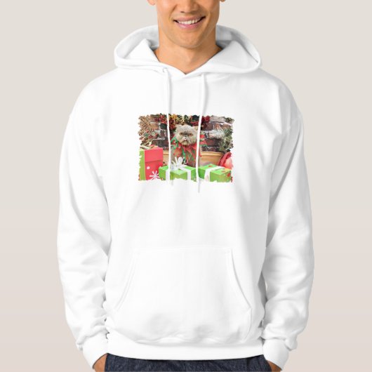 Kerstmis - Perzische kat - Morrison Hoodie (Voorkant)
