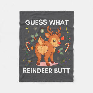 Kerstmis Peuter Horrorsweater Raad Welke Rendier Fleece Deken