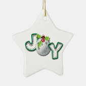 Kerstmis, PIckleball Joy Keramisch Ornament (Rechts)