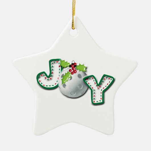 Kerstmis, PIckleball Joy Keramisch Ornament (Voorkant)