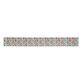 Kerstmis Pickleball Red Green Snowflakes Blue Lint (Voorkant)