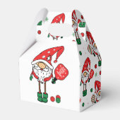 Kerstmis pickleball Santa gable Bedankdoosjes (Voorkant Zijde)