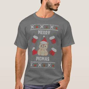 Kerstmis: Pigmas Santa Guinea Pigly Ugly Xmas T-shirt