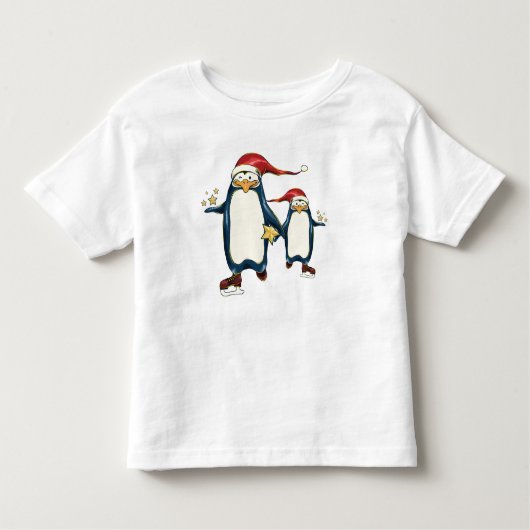 Kerstmis-pinguïns Kinder Shirts (Voorkant)