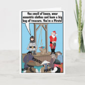KERSTMIS PIRATENGRAP KAART (Voorkant)