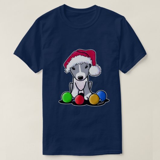 Kerstmis Pitbull T-shirt (Design voorkant)