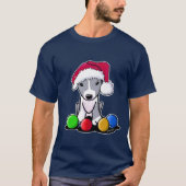 Kerstmis Pitbull T-shirt (Voorkant)