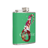 Kerstmis Pixie Zeemeermin Thunder_Cove Heupfles (Rechts)