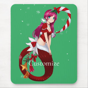 Kerstmis Pixie Zeemeermin Thunder_Cove Muismat