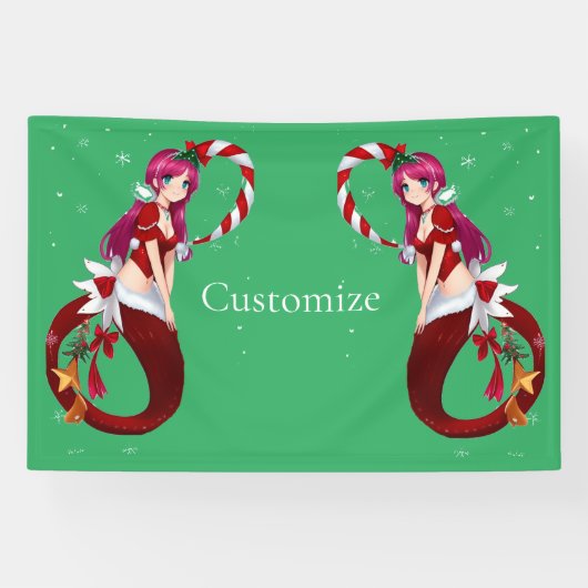 Kerstmis Pixie Zeemeermin Thunder_Cove Spandoek (Horizontaal)