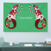 Kerstmis Pixie Zeemeermin Thunder_Cove Spandoek (Beurs)